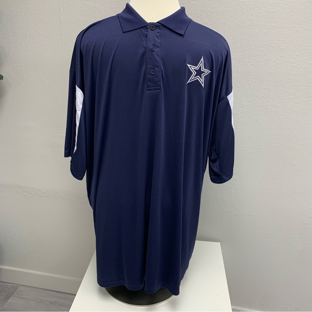 Men’s Dallas Cowboys Authentic Navy Blue Polo.  Size 3XLT